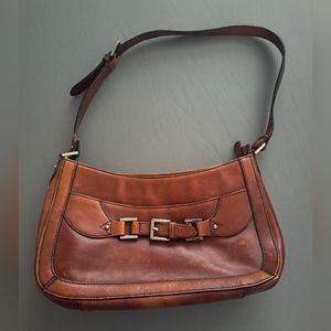 Etienne Aigner Vintage Leather Adjustable Smaller Shoulder Bag Satchel